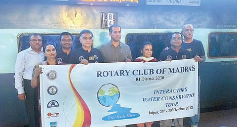 Students on ‘water tour’ to Rajasthan
