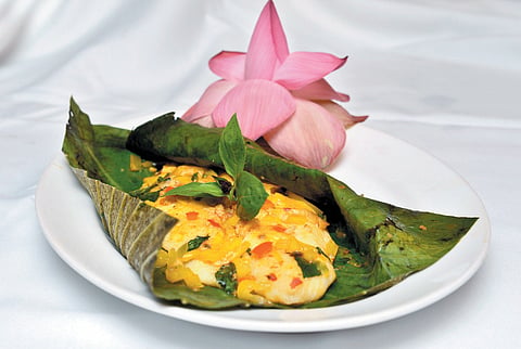Lotus on a plate