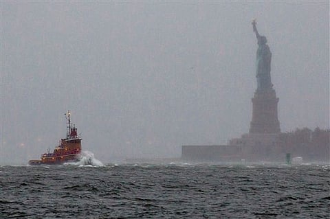 US East Coast grinds to a halt as superstorm nears