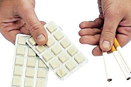 Nicotine chewing gum is no big fun but..