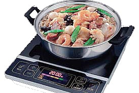 Energy goes with induction cooking