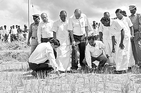 Withered crops greet CWC team