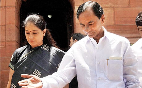 Cold war between KCR and Vijayashanti?