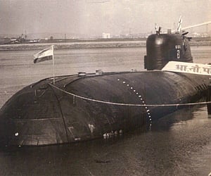 File photo of the INS Chakra, India's n-powered submarine.