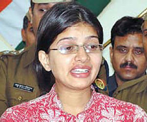 Priyanka Singh who was remanded in judicial custody by a Meerut court for murdering her parents.
