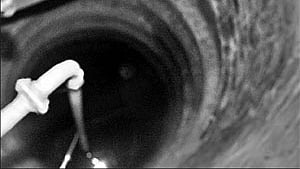 Hearing his cries for help, Padmam, who was plucking pepper on the other side of the property, rushed to the place and found that her husband had fallen into the deep well.