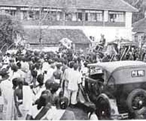 The Athachamayam procession at Tripunithura during the reign of the erstwhile kings of the Kochi royal family.