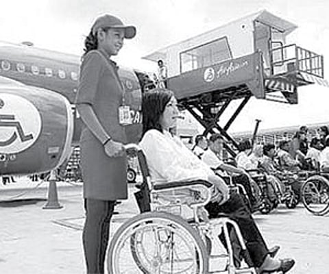 Inflight care for the disabled