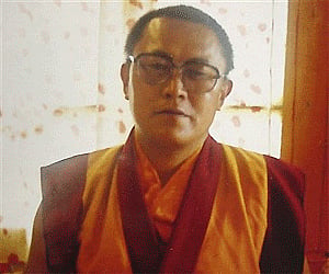 In this photo taken in 1999, Tibetan monk Tenzin Deleg Rinpoche is seen in an unknown location. AP