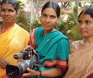 M Sammamma, T Manjula and Chinna Narasamma who represented India at the Copenhagen Climate Change Summit.