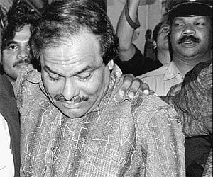 Raghu alias Madathil Raghu coming out of the Chief Judicial Magistrate Court in Thiruvananthapuram after he was granted bail on Tuesday.
