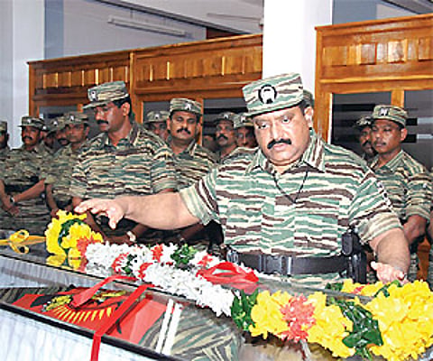 LTTE chief Velupillai Prabhakaran.