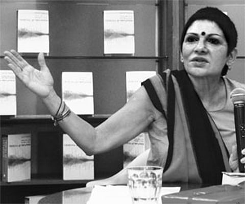 Madhu Trehan at the launch of Prism Me a Lie Tell Me a Truth: Tehelka as Metaphor