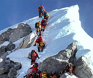 Climbers on the way to Mount Everest. (File photo)