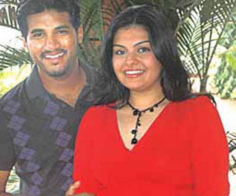Vijay with wife Darshana/PICS: K Rajesh Kumar.