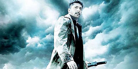 ‘Jeyam’ Ravi starrer ‘Peranmai’ was released by Napoleon and received by Abirami Ramanathan.(Sampurn Pix)
