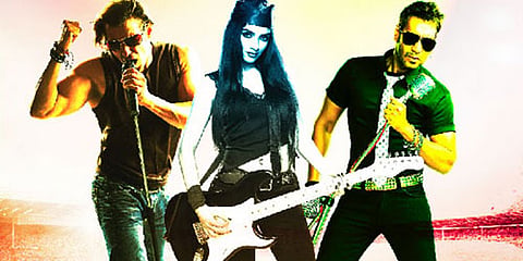 Salman Khan, Ajay Devgan, Asin in London Dreams.(Sampurn Pix)