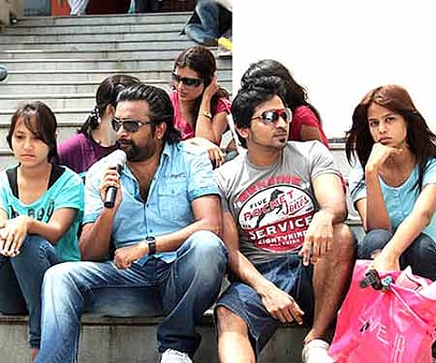 From the shooting spot of 'Easan' (Pic: Sampurn Pix).