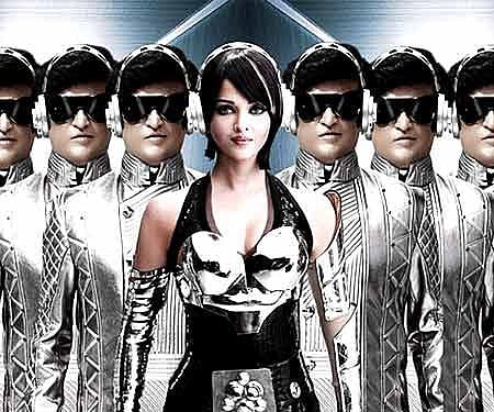 The poster of 'Enthiran', India's biggest box office hit.