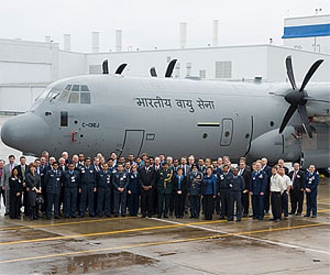 The first of India's 6 C-130J Super Hercules airlifters was received at a ceremony at manufacturer Lockheed Martin's Marietta, Georgia, facility. IANS