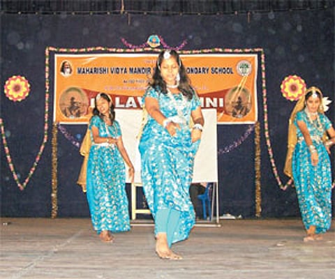 CULTURAL MELANGE: (Left) The students of Maharishi Vidya Mandir Senior Secondary School, Chetpet |EPS