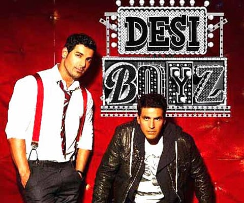 The poster of 'Desi Boyz'.