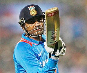 Swashbuckling Indian opener Virender Sehwag. (File photo: PTI)