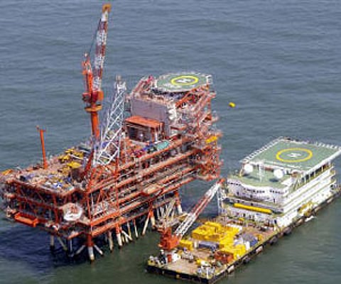Reliance Industries' KG-D6 facility located in Andhra Pradesh is pictured in this undated handout photo. (Reuters)