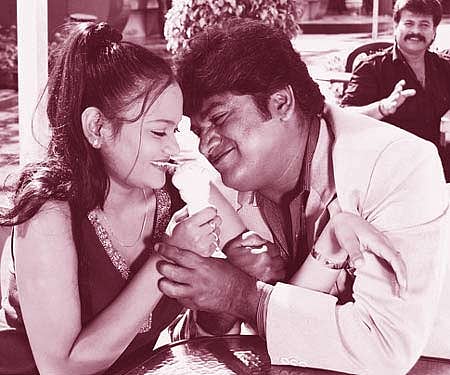 A still from 'Rame Gowda vs Krishna Reddy'.