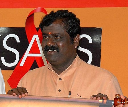Noted Kannada comedy actor Karibasavaiah (Express Photo, File).