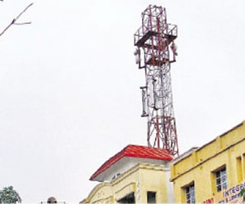 A mobile tower in the city | for representative purpose only