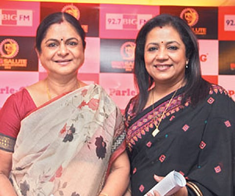 Kamala Selvaraj and Poornima Bhagyaraj at the event