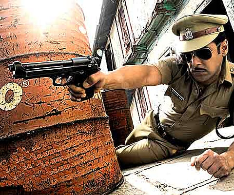 The poster of 'Dabangg' starring Salman Khan and Sonakshi Singh.