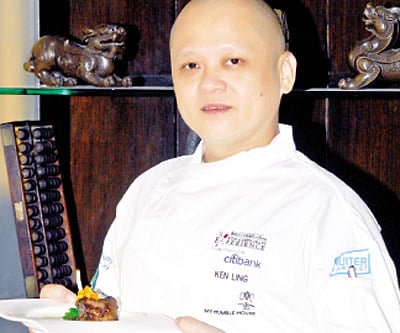 Ken Ling Executive Chef My Humble House (above), Interior of the restaurant