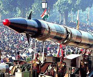 File picture of An Indian Agni-II on a road-mobile launcher, displayed at the Republic Day Parade at New Delhi (Image Courtesy Wikimedia Commons).