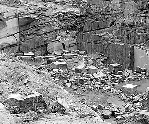 An abandoned granite mine in Karimnagar district | EPS