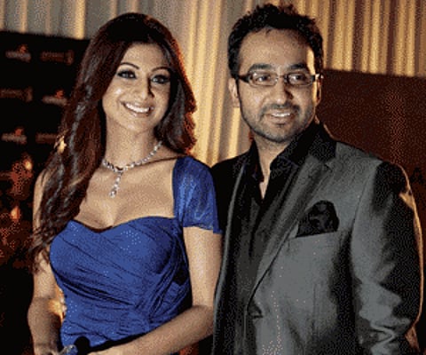 Rajasthan Royals co-owners Shilpa Shetty and husband Raj Kundra. (PTI Photo-File)