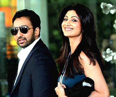 Shilpa Shetty and husband Raj Kundra - PTI Photo.