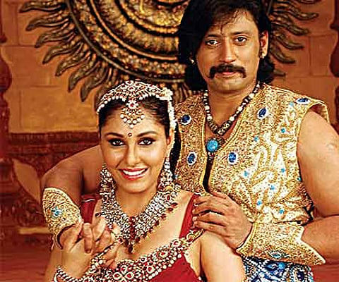 Prasanth with his female lead Pooja Chopra (Express Photo).