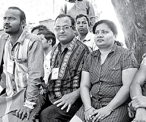 The ODAF team at the venue of the ViBGYOR International Film Festival