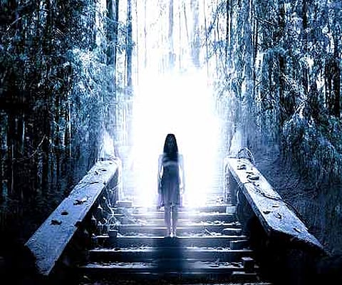 The poster of 'Haunted'.