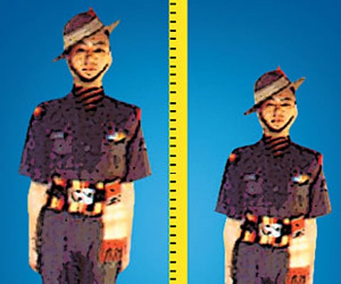 Paramilitary forces bring down height requireme
