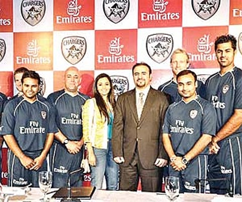 Emirates is sponsoring the Deccan Chargers for IPL and sees it as a way of telling its local customers that it is giving back to India
