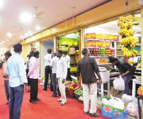 Customers thronged the newly renovated Russell market on Monday | EPS
