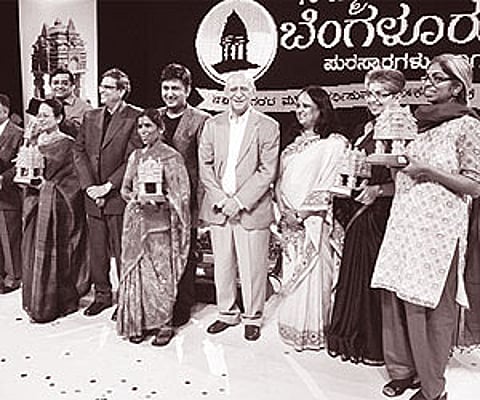Winners of Namma Bengaluru Awards 2012 winners in Bangalore on Saturday | Suresh Nampoothiri