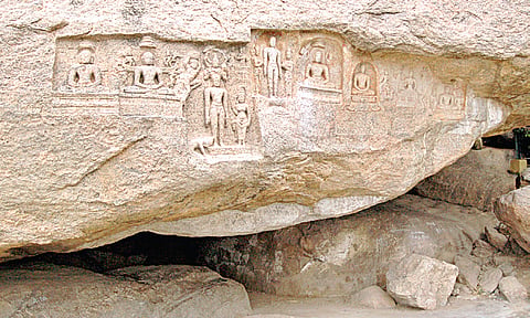 Historical Yanaimalai Jain caves turn haven for rogues