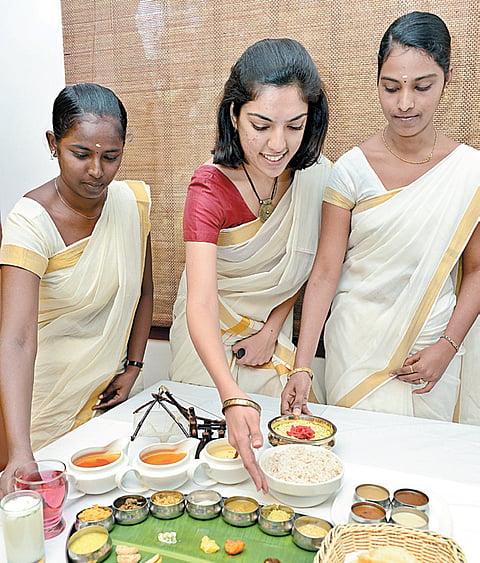 The art of eating the Onam sadhya
