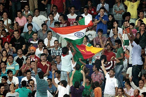 Unprecedented scenes as India lift Nehru Cup
