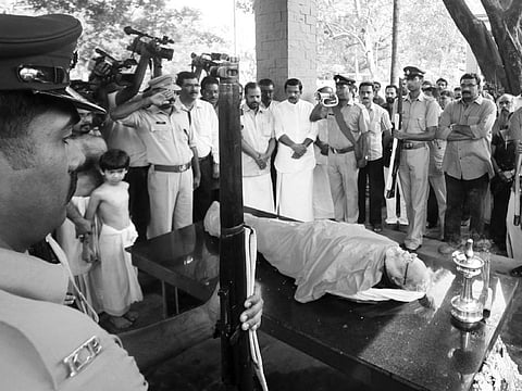 C N Karunakaran Cremated With State Honours