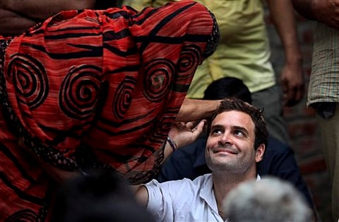 Rahul Gandhi visits drought-hit villages in Maharashtra